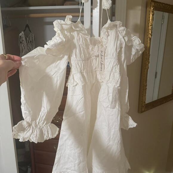 Tiana White Mini Dress For Love and Lemons XS NWT - Picture 3 of 3